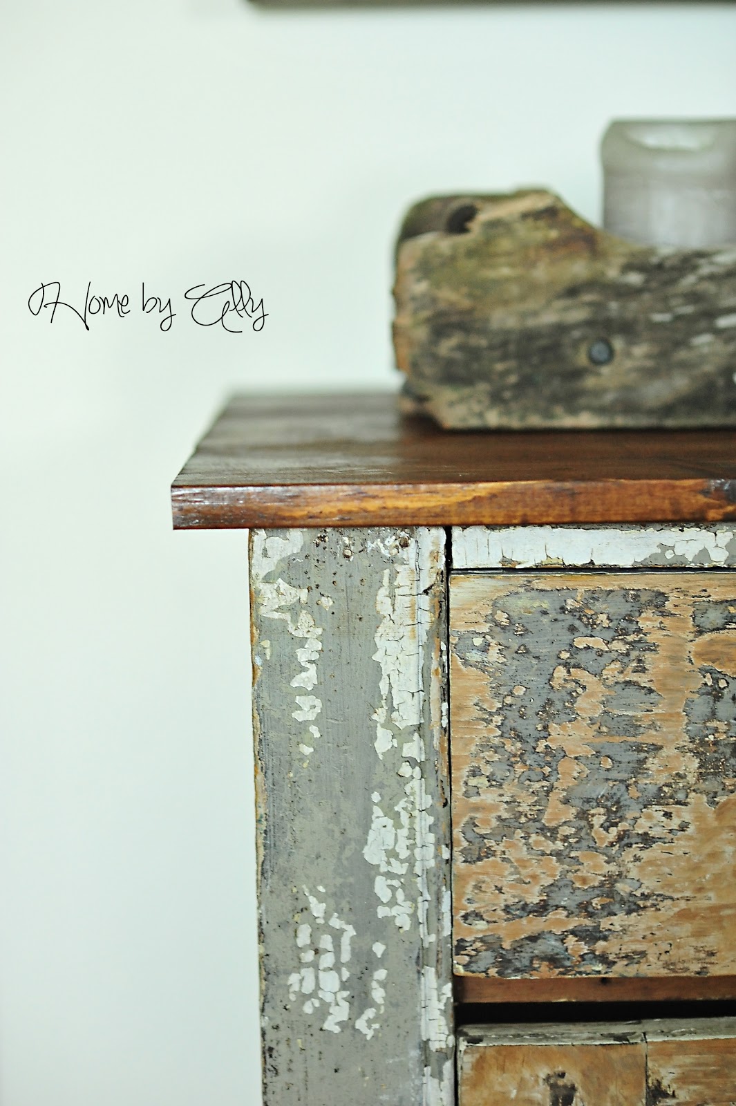 Home by Ally Shabby Chic Hutch reveal & how to achieve a RUSTIC wood look