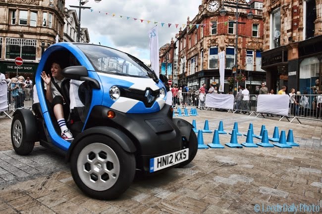Picture of Renault Twizy on Briggate, Leeds Twizy Leeds