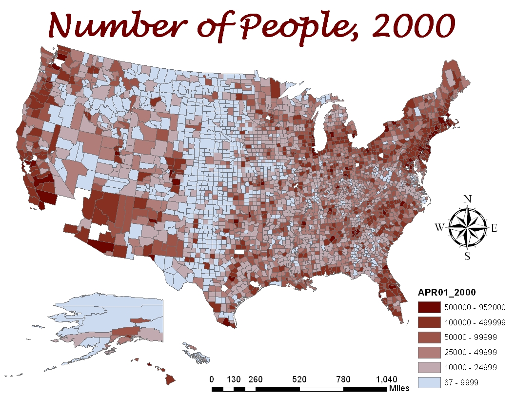 the above map is a description of the number of people in the united states of america as you can see alaska and hawaii are present at the bottom left hand the above map is a description of the number of people in the united states of america as you can see alaska and hawaii are present at the bottom left hand