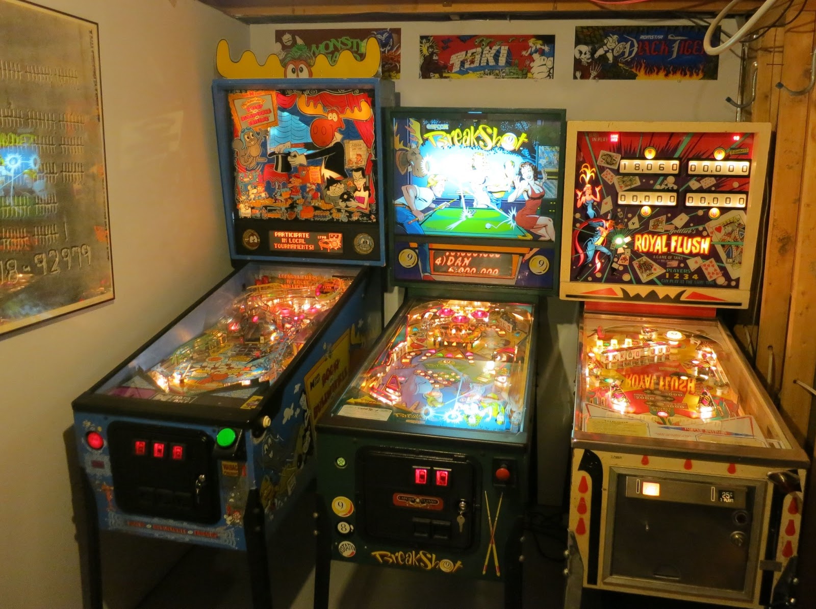 so I bought a pinball machine Game room expanded!!!