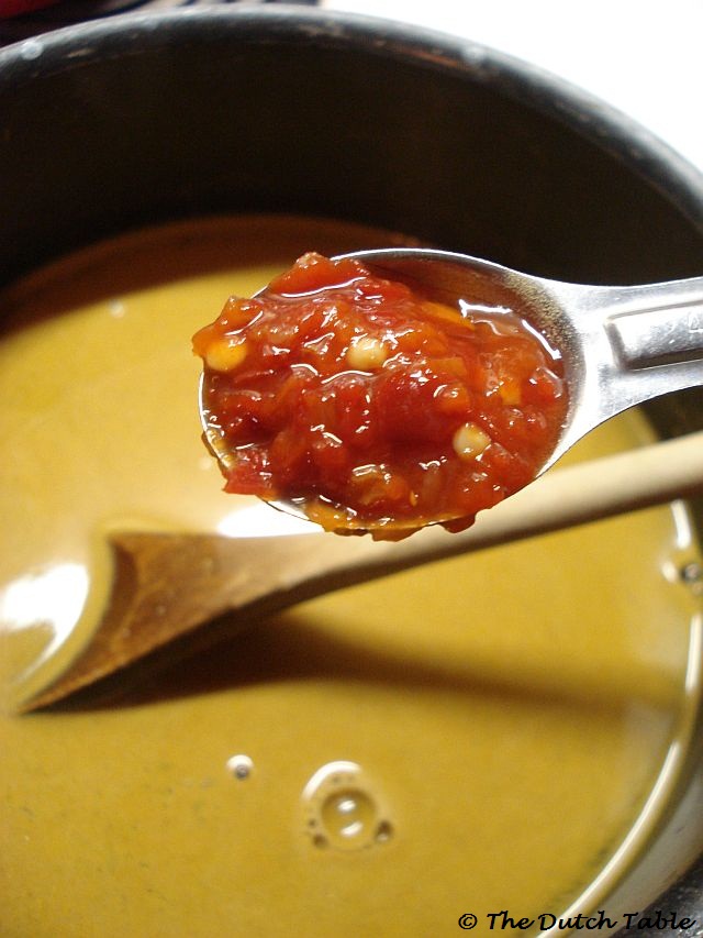 The Dutch Table Saté Babi with peanut sauce