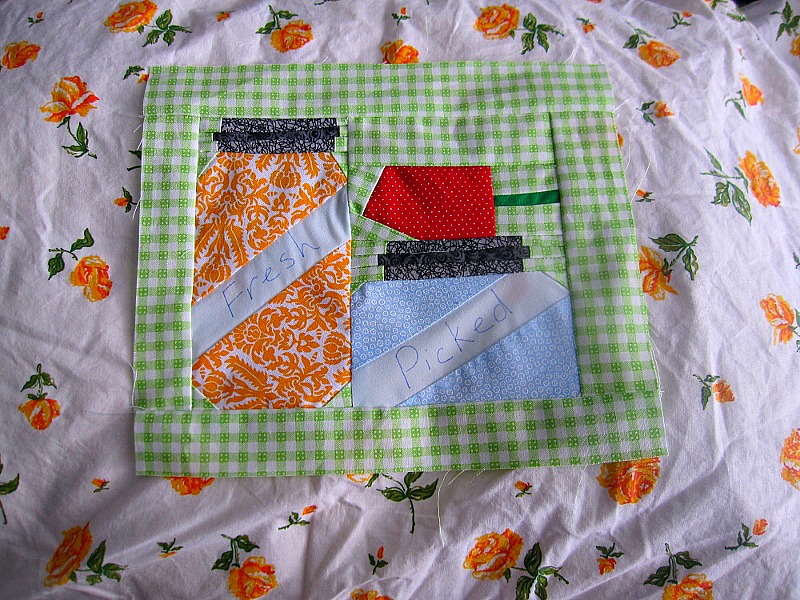 The Beating Hearth Mason Jar PaperPieced Quilt Block