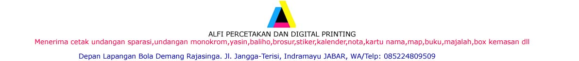 Alfi Percetakan dan Digital Printing