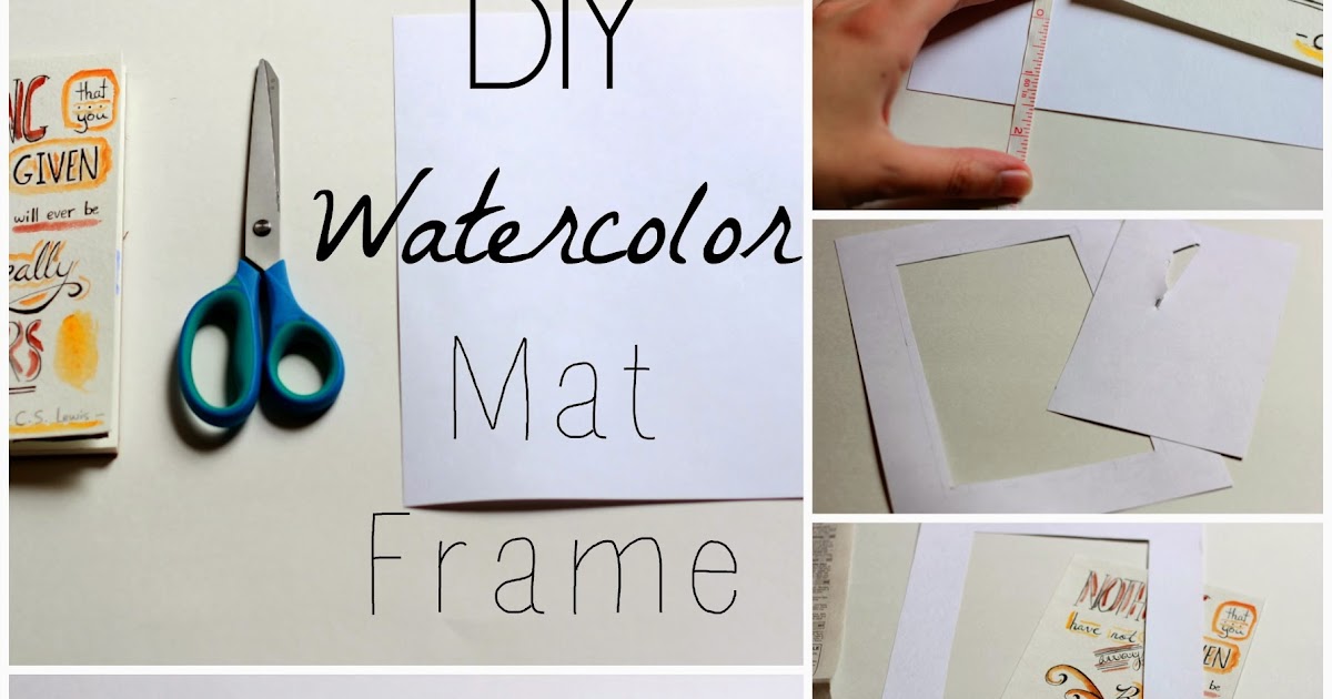 DIY Watercolor Mat Frames Melmaria Designs DIY Watercolor Mat Frames