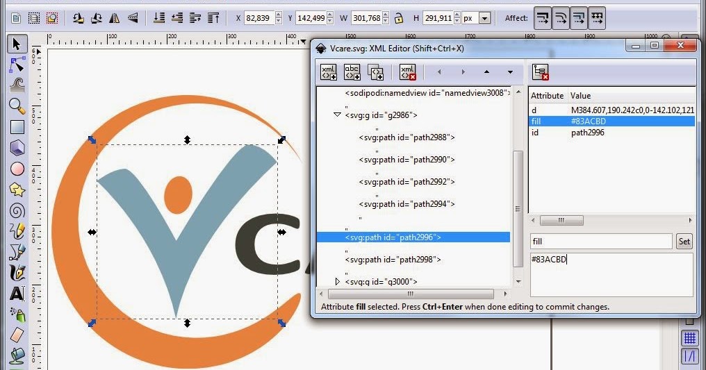 inkscape create logo inkscape create logo
