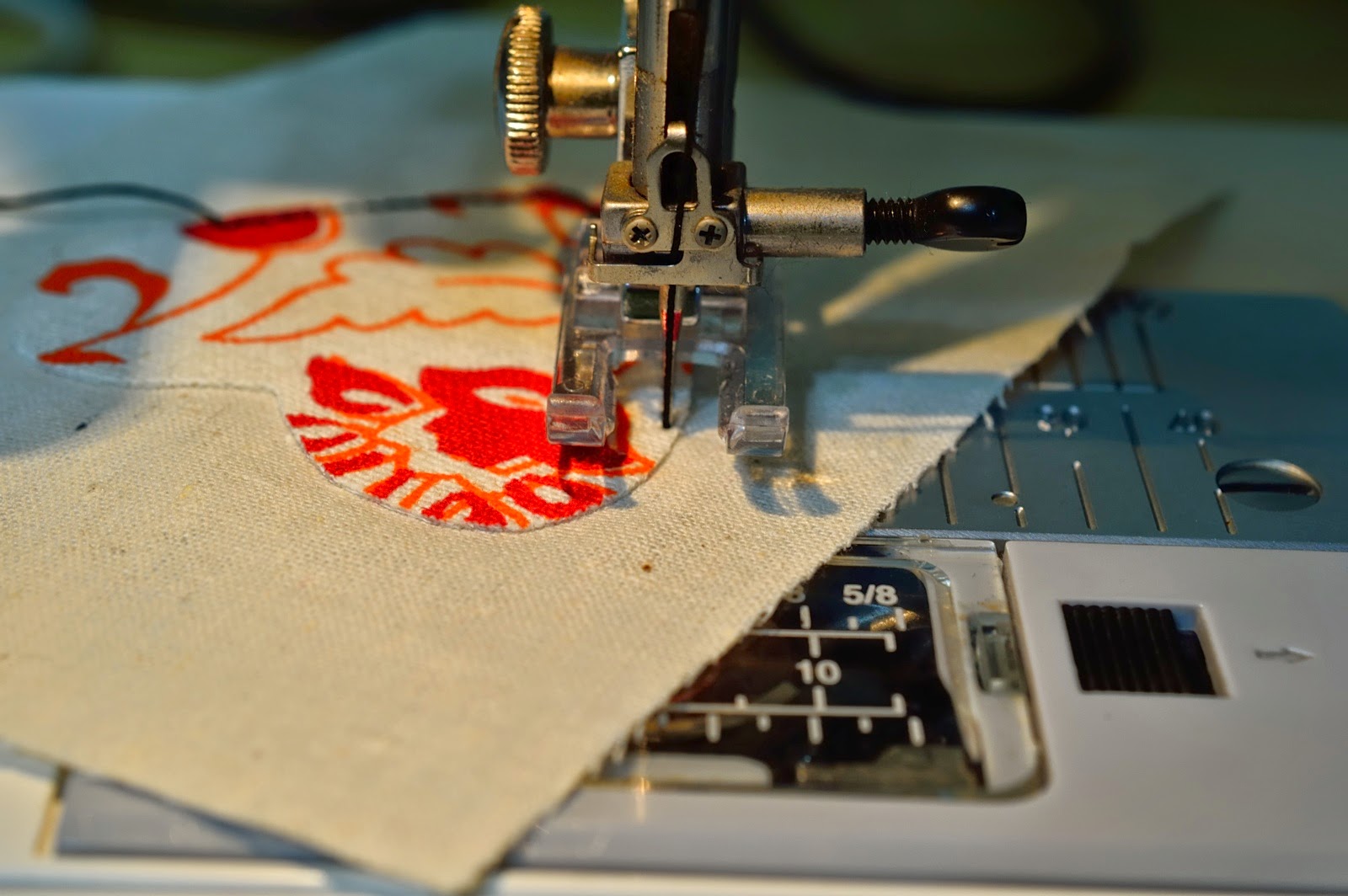 Machine applique using straight stitch Projects by Jane