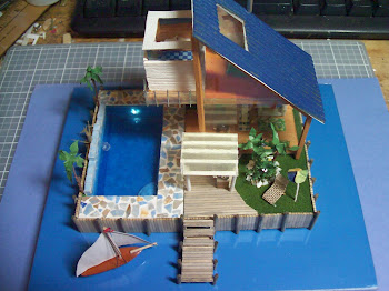 1:144 Scale Modern Beach House