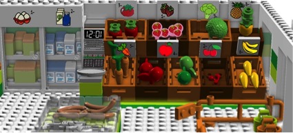 Lego-imagen de un mercado