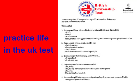 practice life in the uk test