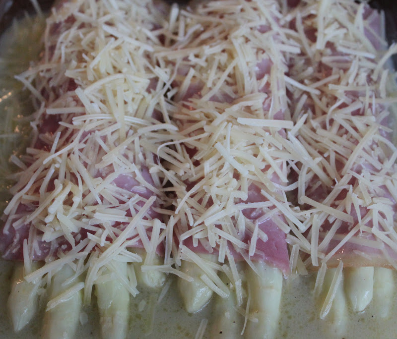 A Globetrotter's Fare White Asparagus Ham Roll Ups