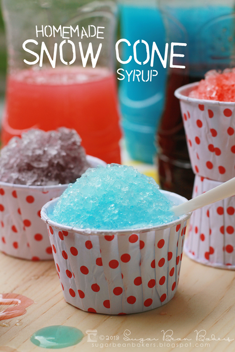 Sugar Bean Bakers: Homemade Snow Cone Syrup