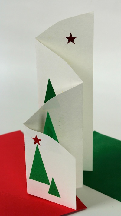 triangle fold card