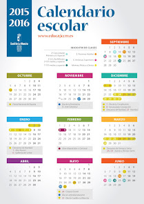 Calendario escolar curso 2015/2016