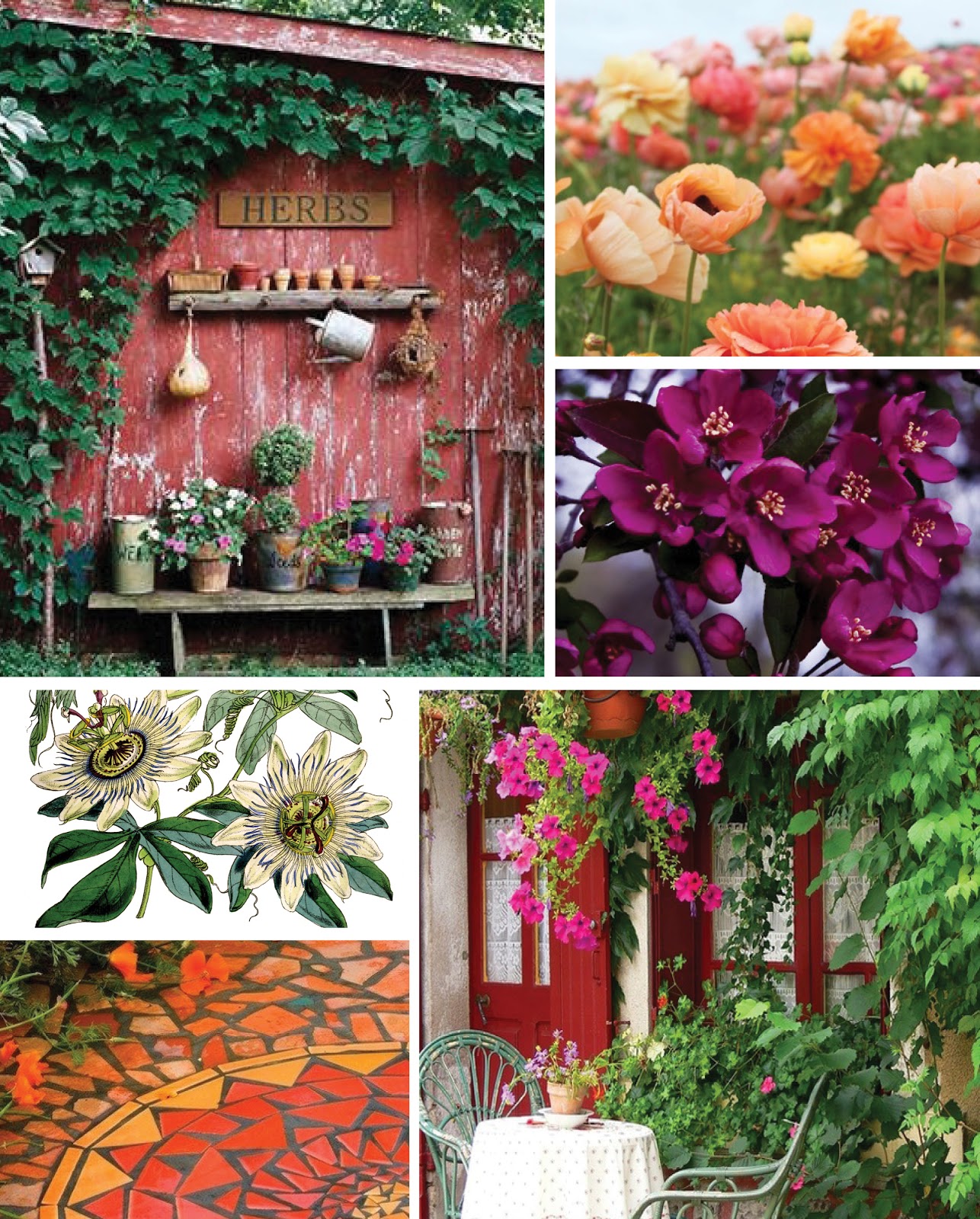 Antiquaria Inspired Tabletop The Buds & Blooms Collection