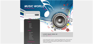Music World Blogger Template, its simple and music related qualirt blogger template