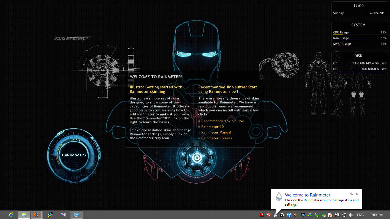 Turn Your Desktop To Jarvis Iron Man By Using Rainmeter Everyday Geeks