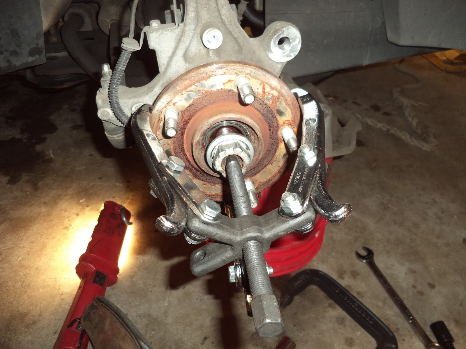 Tear it up, fix it, repeat 08 Dodge Grand Caravan Front Hub Replacement
