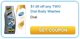 SAVE $1.00 off any TWO Dial® or Dial® for Men Body Washes