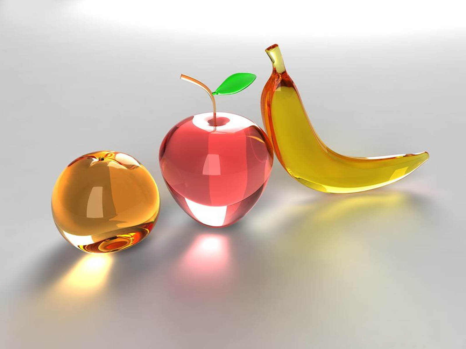 Glass Fruits Desktop Wallpaper