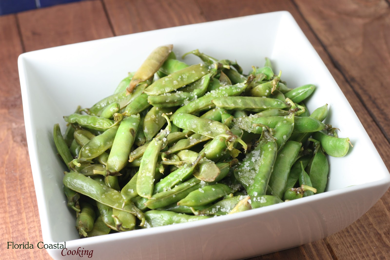 Steamed English Peas Edamame Style Coastal Cooking