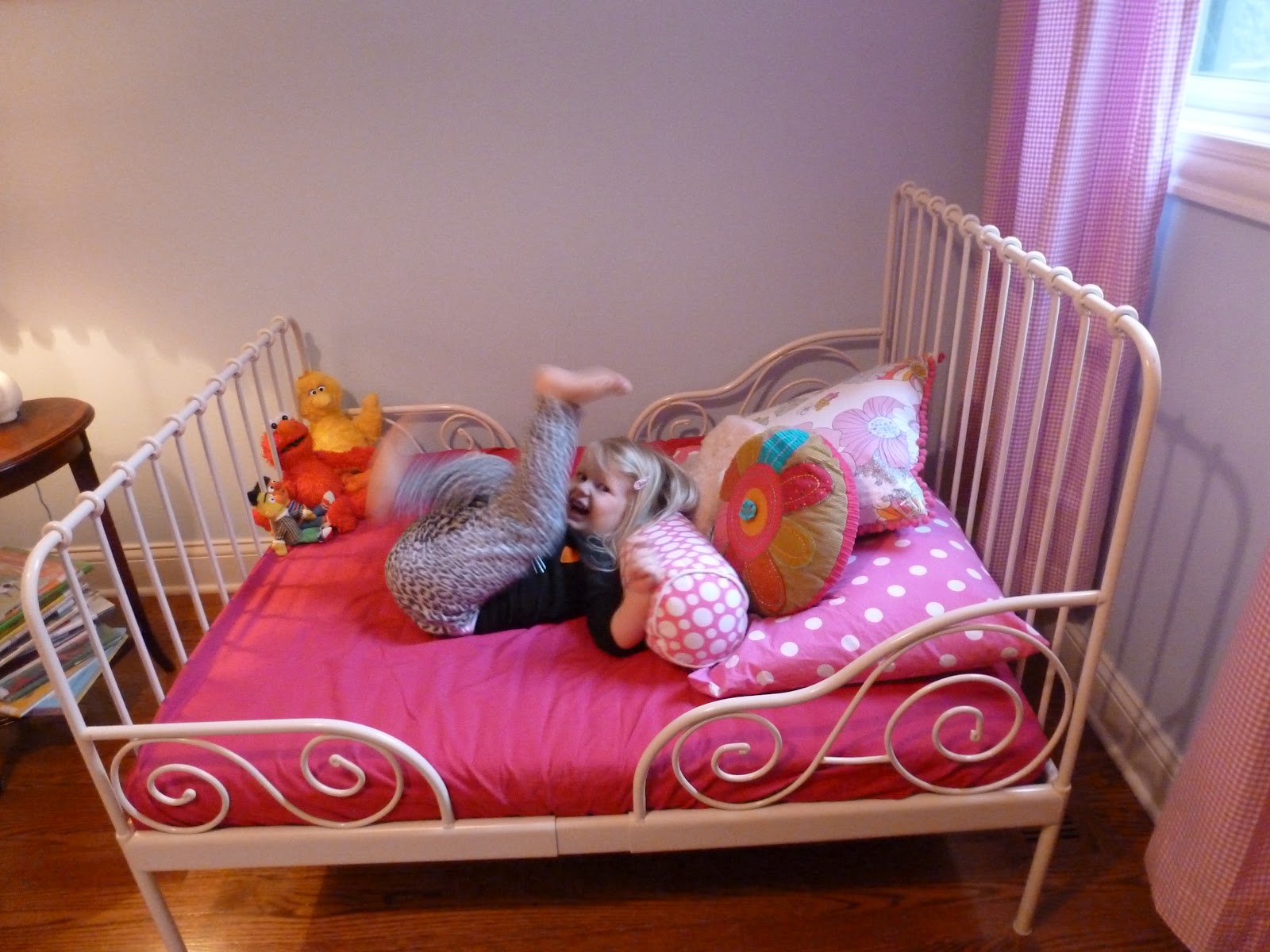 A Big Girl Bed, for a Big Girl Room Design Improvised