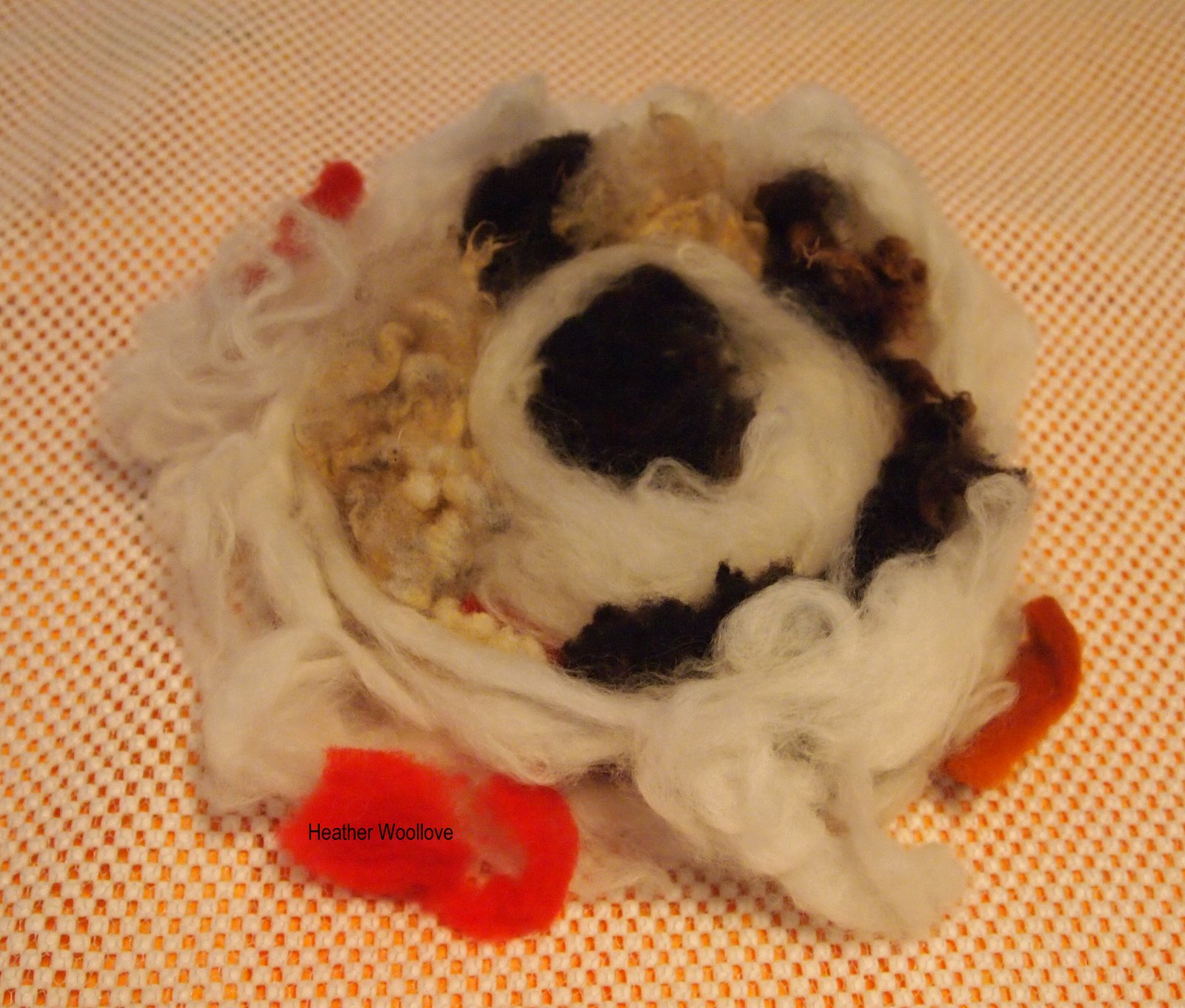 Wool lovefunctional fiber art Raw Fleece Guest Room Rug Part 1