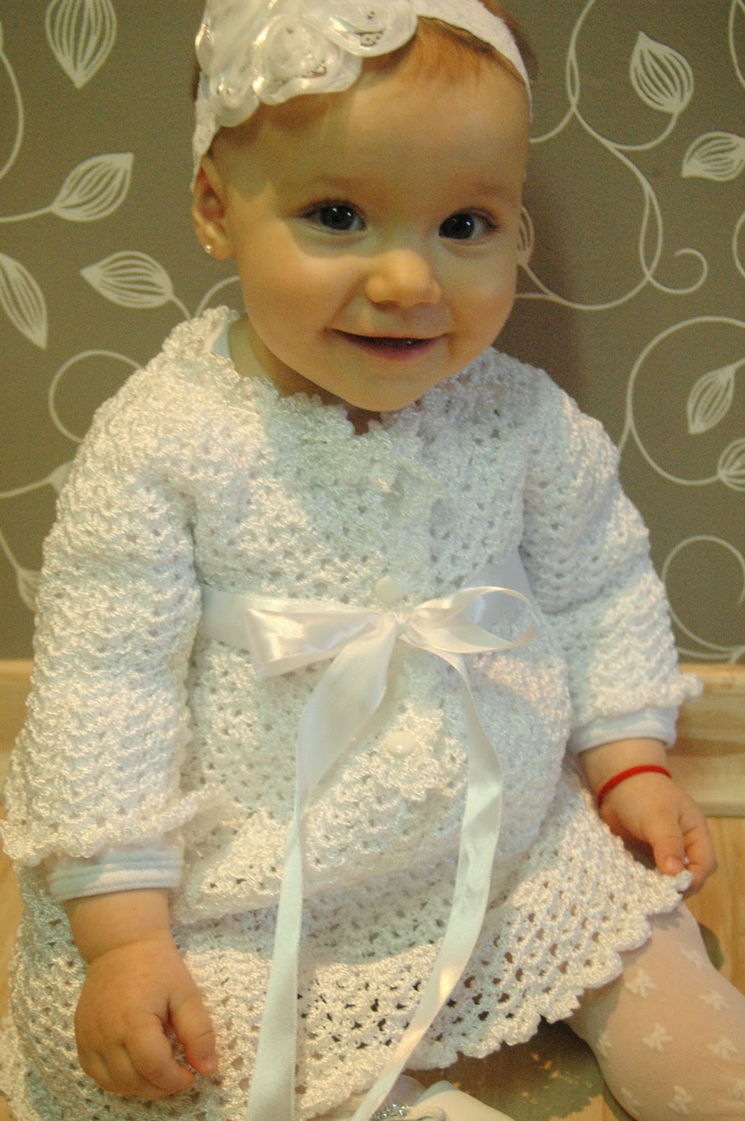 Vestido de Crochê Bebê Princesinha 