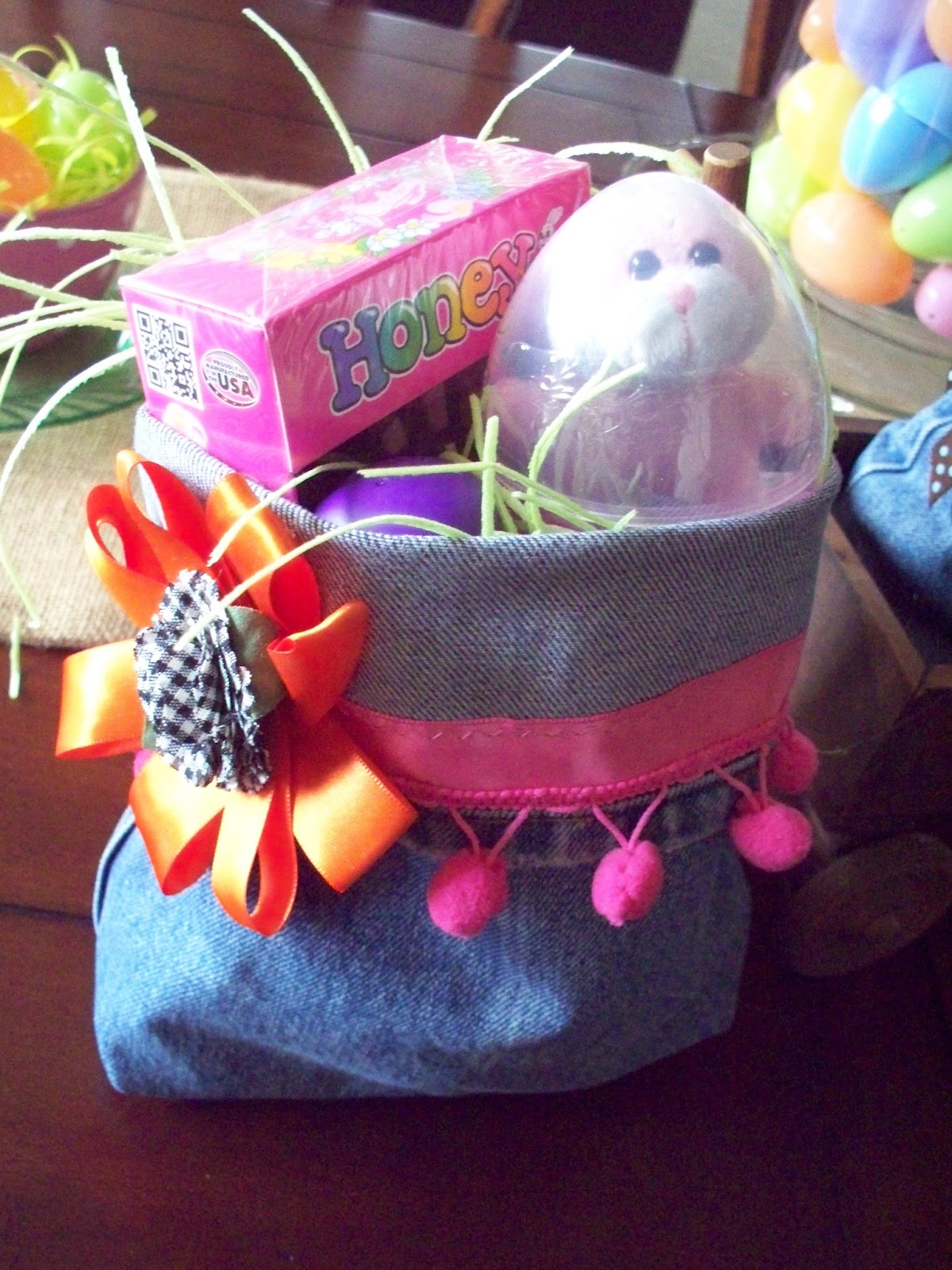 Carol's Heirloom Collection Denim Easter Baskets