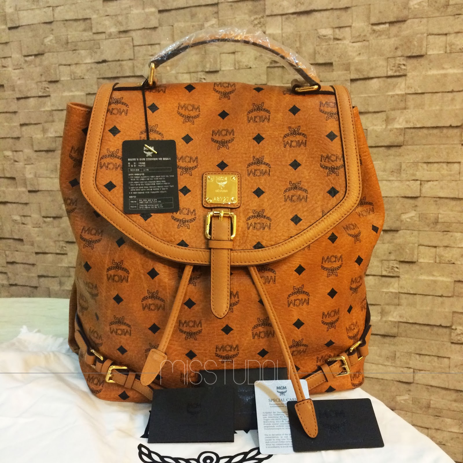 mcm vintage backpack
