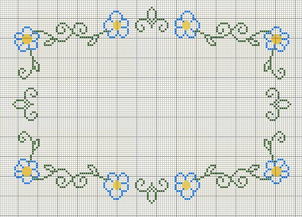Featured image of post Cross Stitch Flower Border : Set of embroidery flower borders.