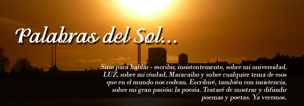 Palabras del sol