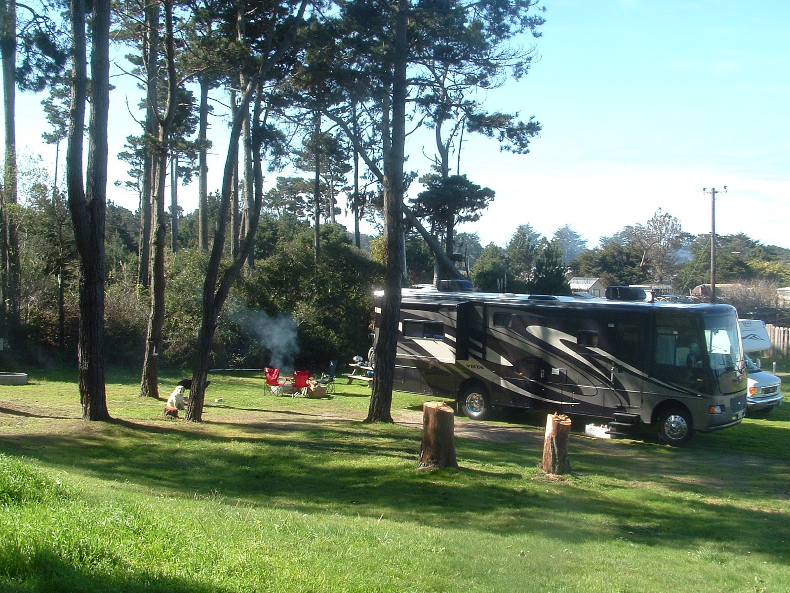 Hidden Pines RV Park Campground Fort Bragg California October 2014