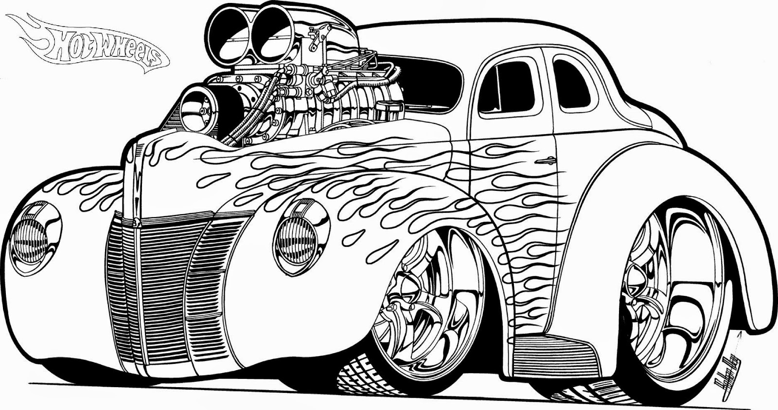 Hot Wheels Racing League: Hot Wheels Coloring Pages - Set 5