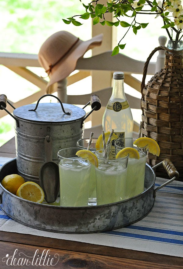 Dear Lillie Lemonade on Our Spring Porch