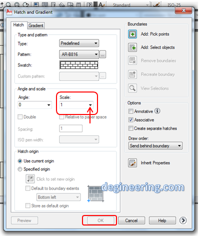 Gambar 03. Pengaturan skala arsiran Gambar 03. Pengaturan skala arsiran