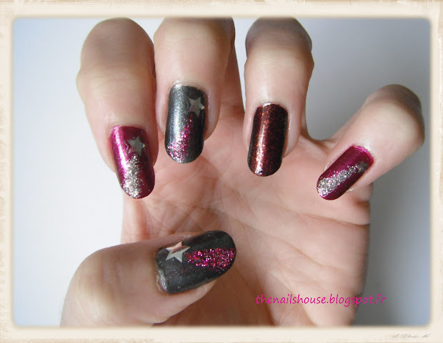nail art "shooting star"
