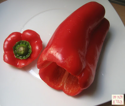 Pimientos Rojos Rellenos De Arroz