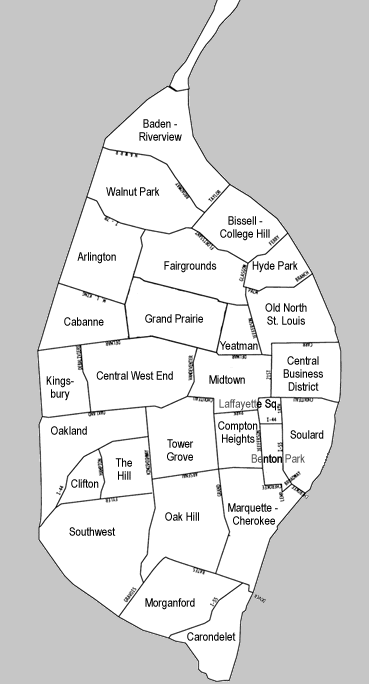 Walnut Park and other Neighborhoods of St. Louis