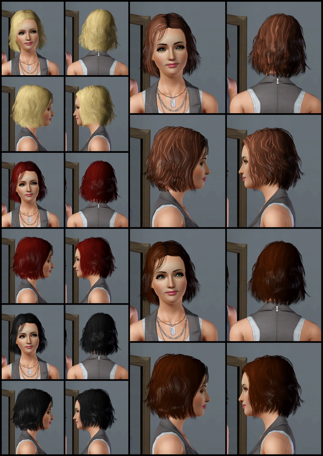 The Sims 3 Store Hair Showroom Frizzy Hair