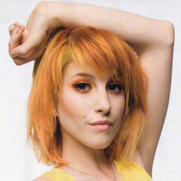 We Are Paramore Hayley Williams W Short Faded Orange Hair