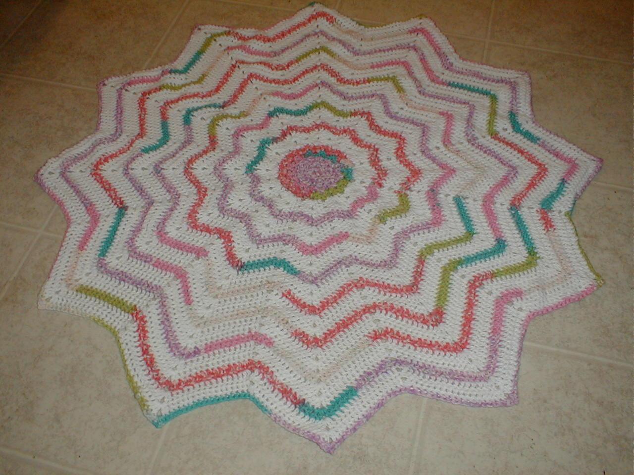 Karens Crocheted Garden of Colors: 12-Point Round Ripple ...