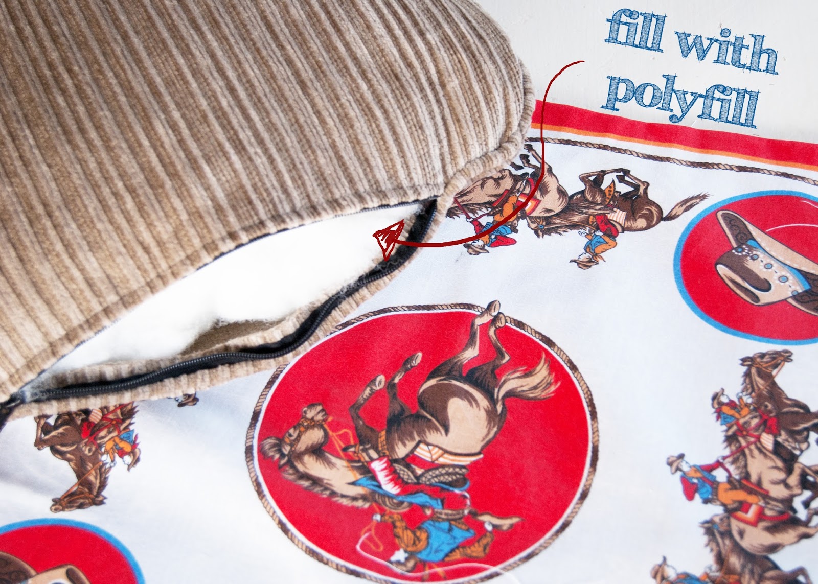 Easy Handkerchief Pillow Tutorial (a.k.a the bandanna pillow) Averie