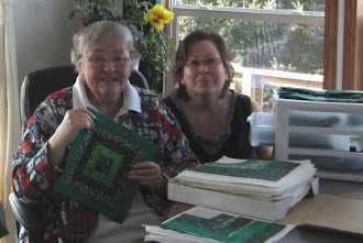 "Mom and Me" --- Making This Year's Donation Quilt