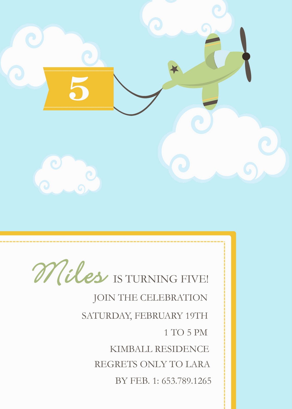 Airplane Birthday Theme
