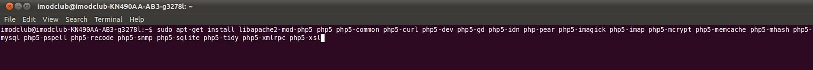 Like MySQL, Apxs2, gettext,