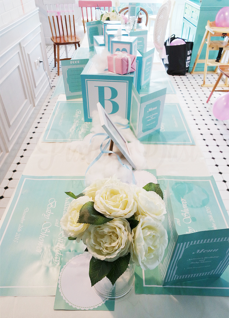 tiffany blue and pink baby shower