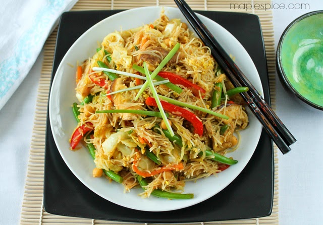 Singapore Noodles - Vegan and Gluten Free