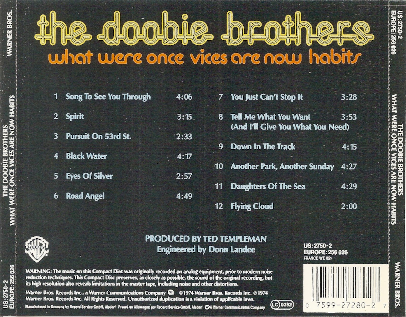 The First Pressing CD Collection: The Doobie Brothers - What Were Once