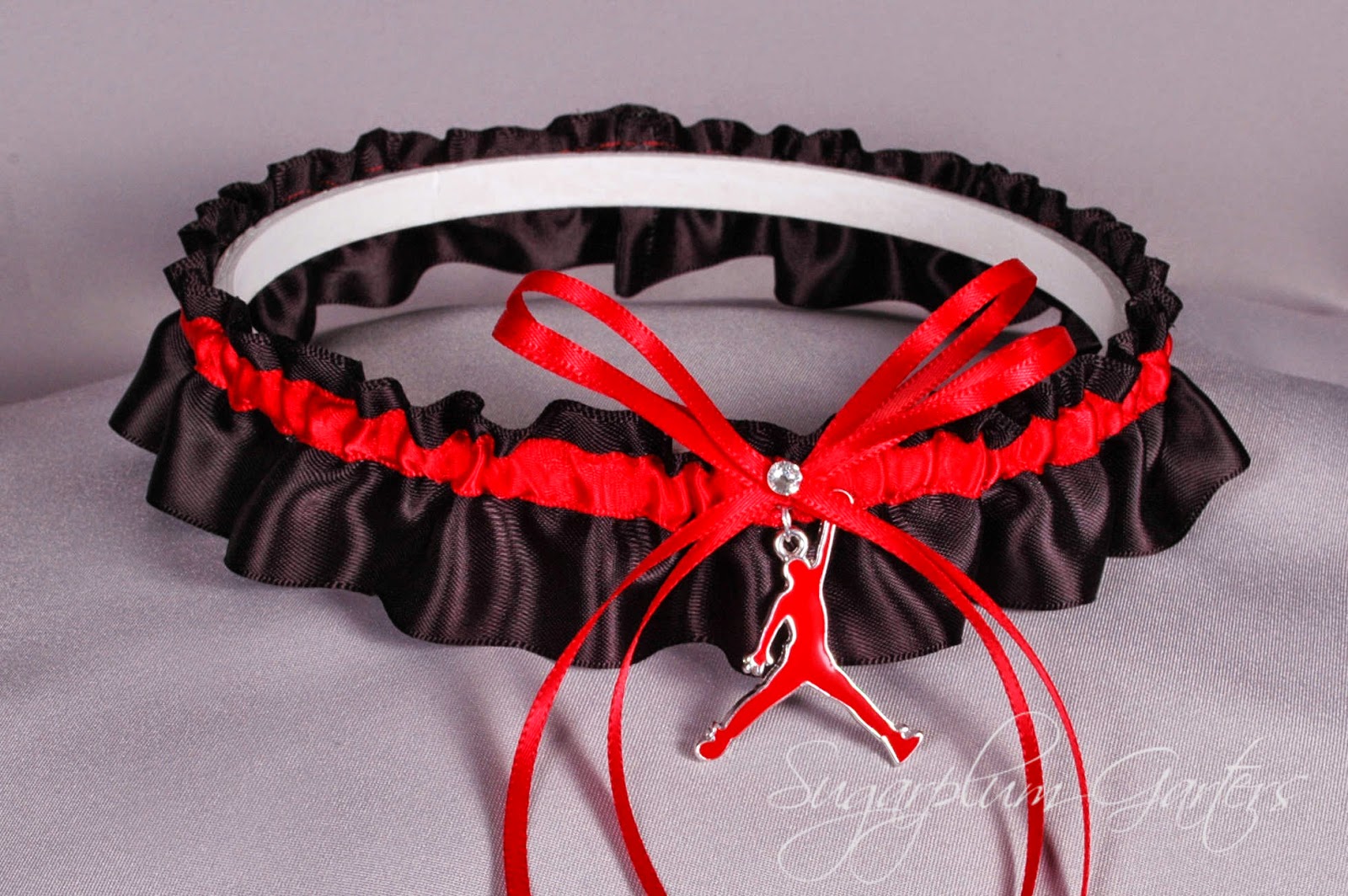 Sugarplum Garters Custom Garters An Air Jordan Wedding Garter for