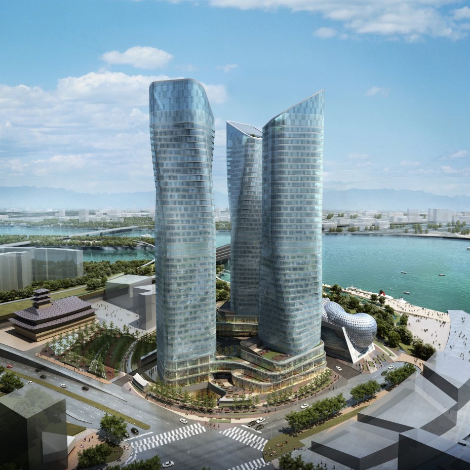 World of Architecture Dancing Towers by Studio Daniel Libeskind, Seoul